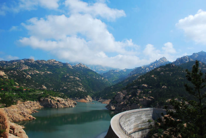 崂山风光马鞍子水库