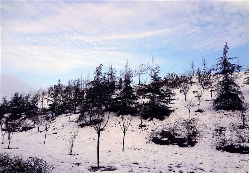 雪后的小山