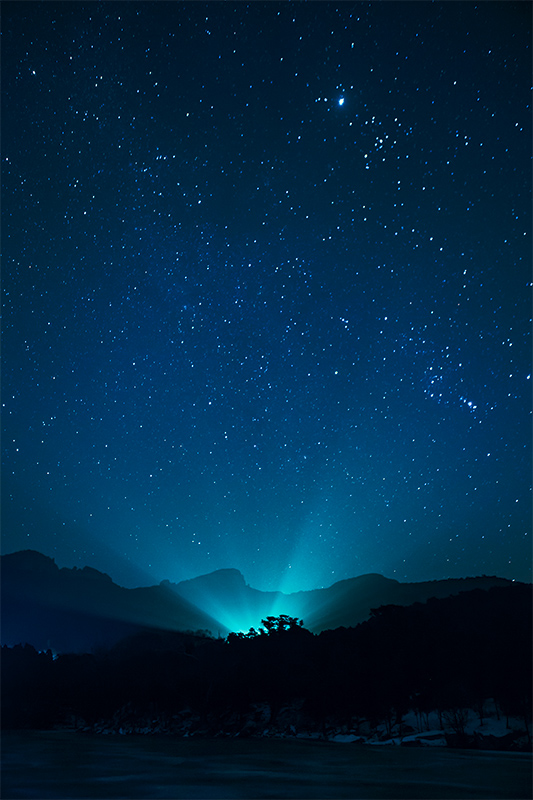 灵岩寺的星空