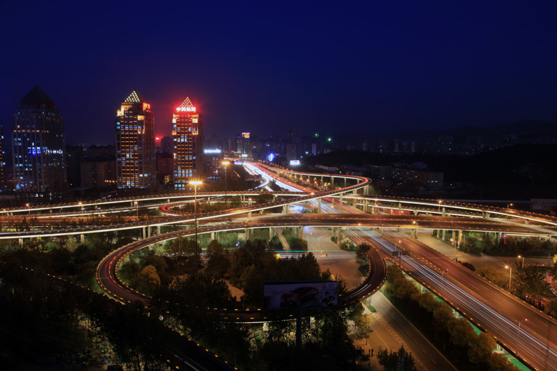 夜景——燕山立交桥