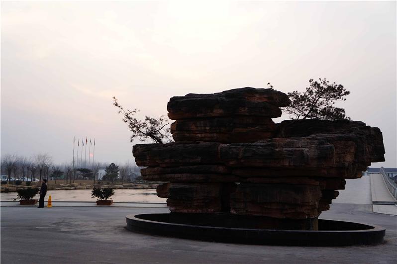 夏津德百温泉度假村，落日