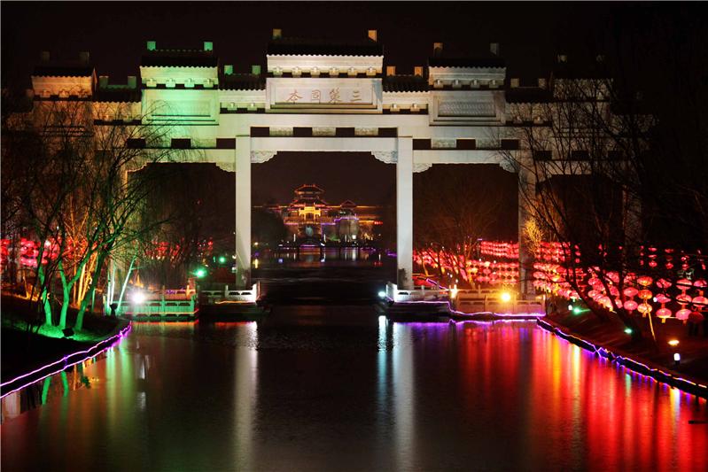 德州，董子文化庙会之夜景2