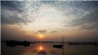 夕阳东平湖