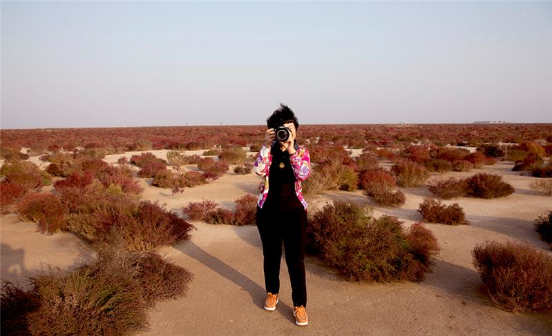 《拍摄红草地》