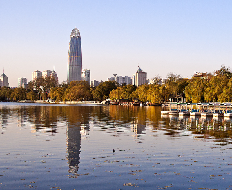 山东第一高楼、明湖倒影
