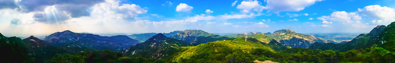 亚洲第一金山罗山国家森林公园全景图