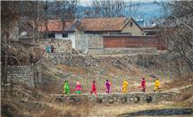 正月乡村社火忙