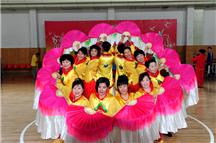 老年健身秧歌比赛风采