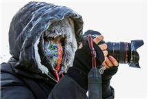 寒冬里的摄影人