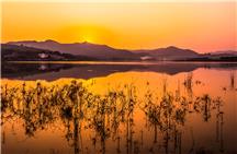 日落西山红霞飞