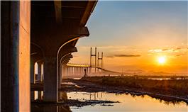 长会口大桥的早晨