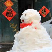 春到福到雪人到