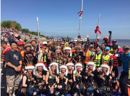 人教杯中、俄、韩乌苏里江橡皮艇拉力赛第二