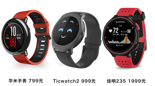 华米手表评测,与Ticwatch2、佳明智能手表相比