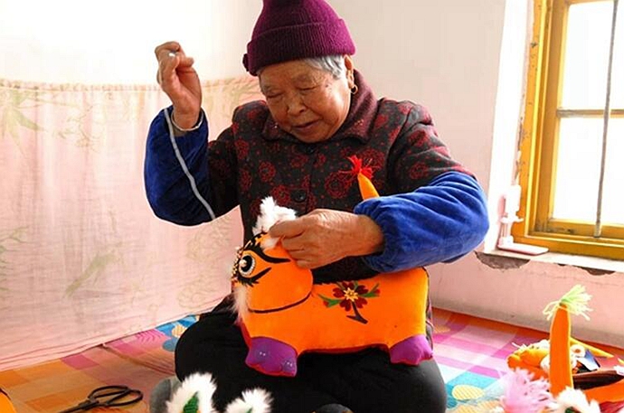 Remarkable Shandong | Hand-made cloth tiger