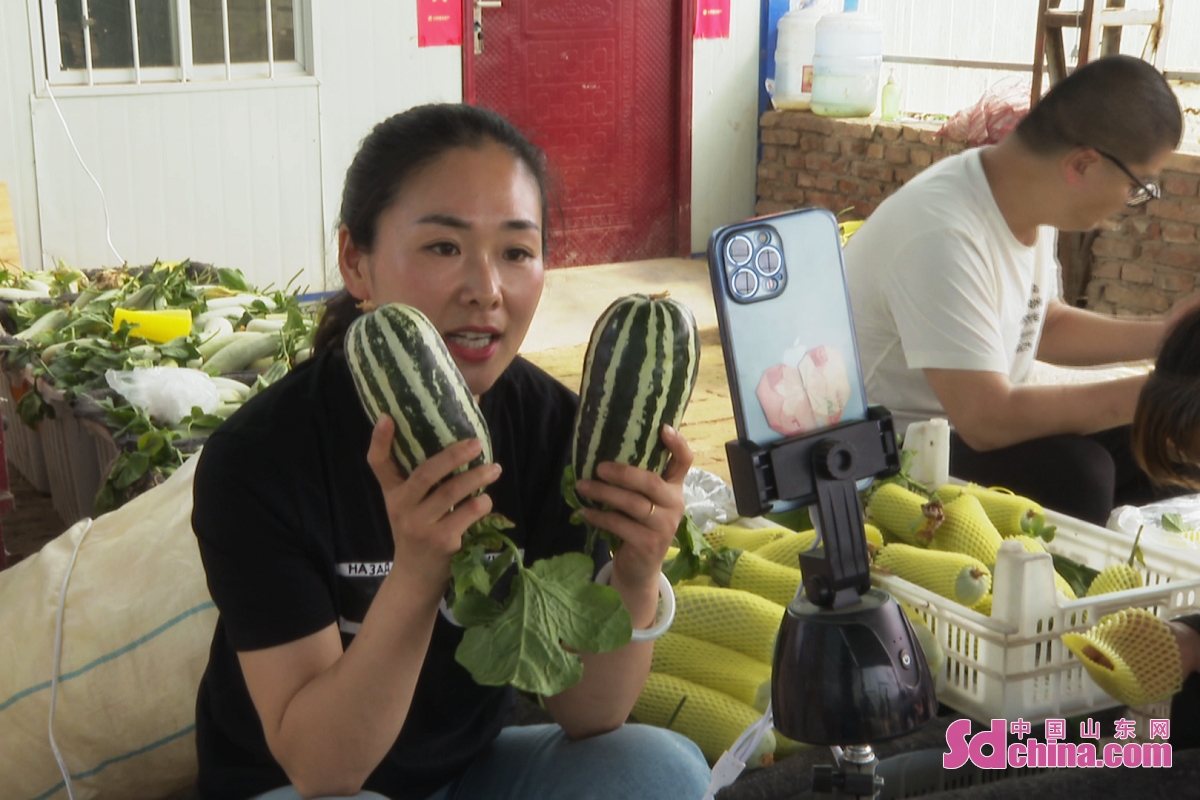 Greenhouse melons are ripe for the market in Heze, E China&rsquo;s Shandong province. Farmers start to sell them via the model of &ldquo;live-streaming sales + offline distribution&rdquo;.<br/>