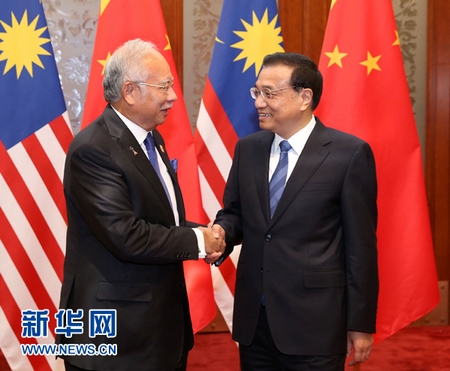 APEC授权发布:李克强会见马来西亚总理纳吉布