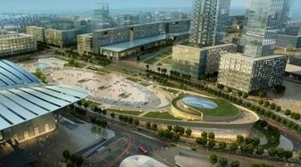 青岛沧口添新地标 铁路青岛北站旁新添船形建筑