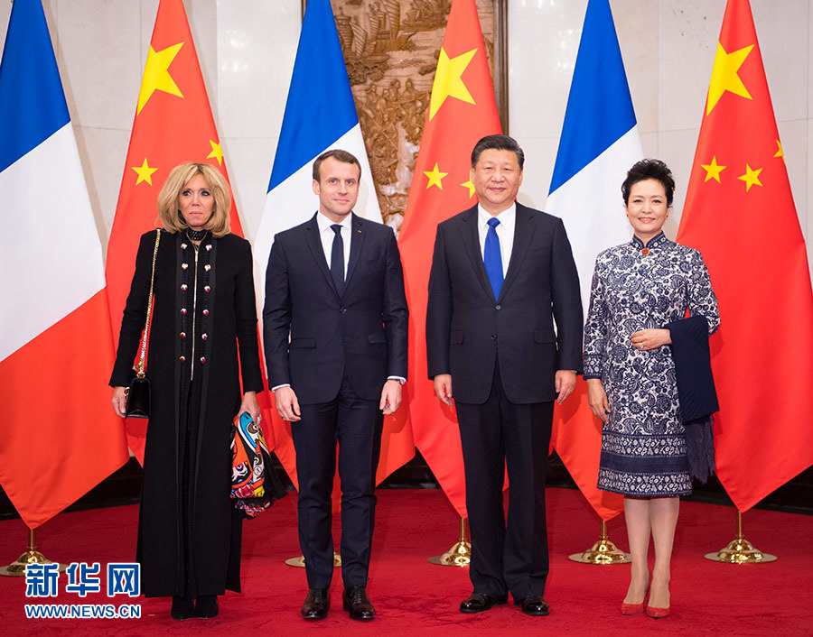 習近平国家主席がマクロン仏大統領と会談