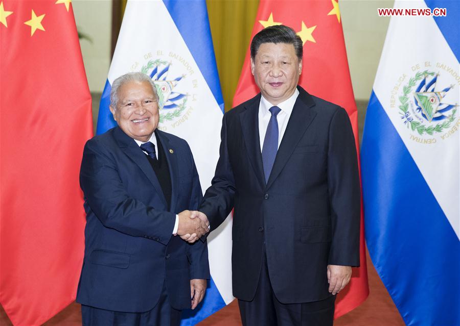 CHINA-BEIJING-XI JINPING-EL SALVADOR PRESIDENT-TALKS (CN)
