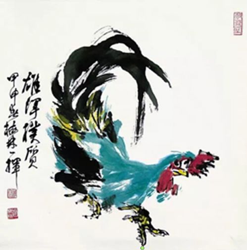 赵梅林师少教师擅绘鸡，以“绘鸡”驰誉。