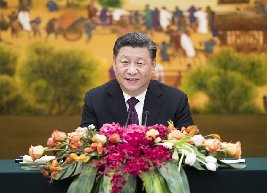 CHINA-BEIJING-XI JINPING-FOREIGN DELEGATES-IMPERIAL SPRINGS INT''L FORUM-MEETING (CN)