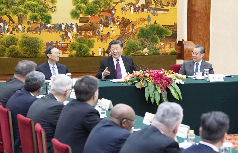 CHINA-BEIJING-XI JINPING-FOREIGN DELEGATES-IMPERIAL SPRINGS INT''L FORUM-MEETING (CN)