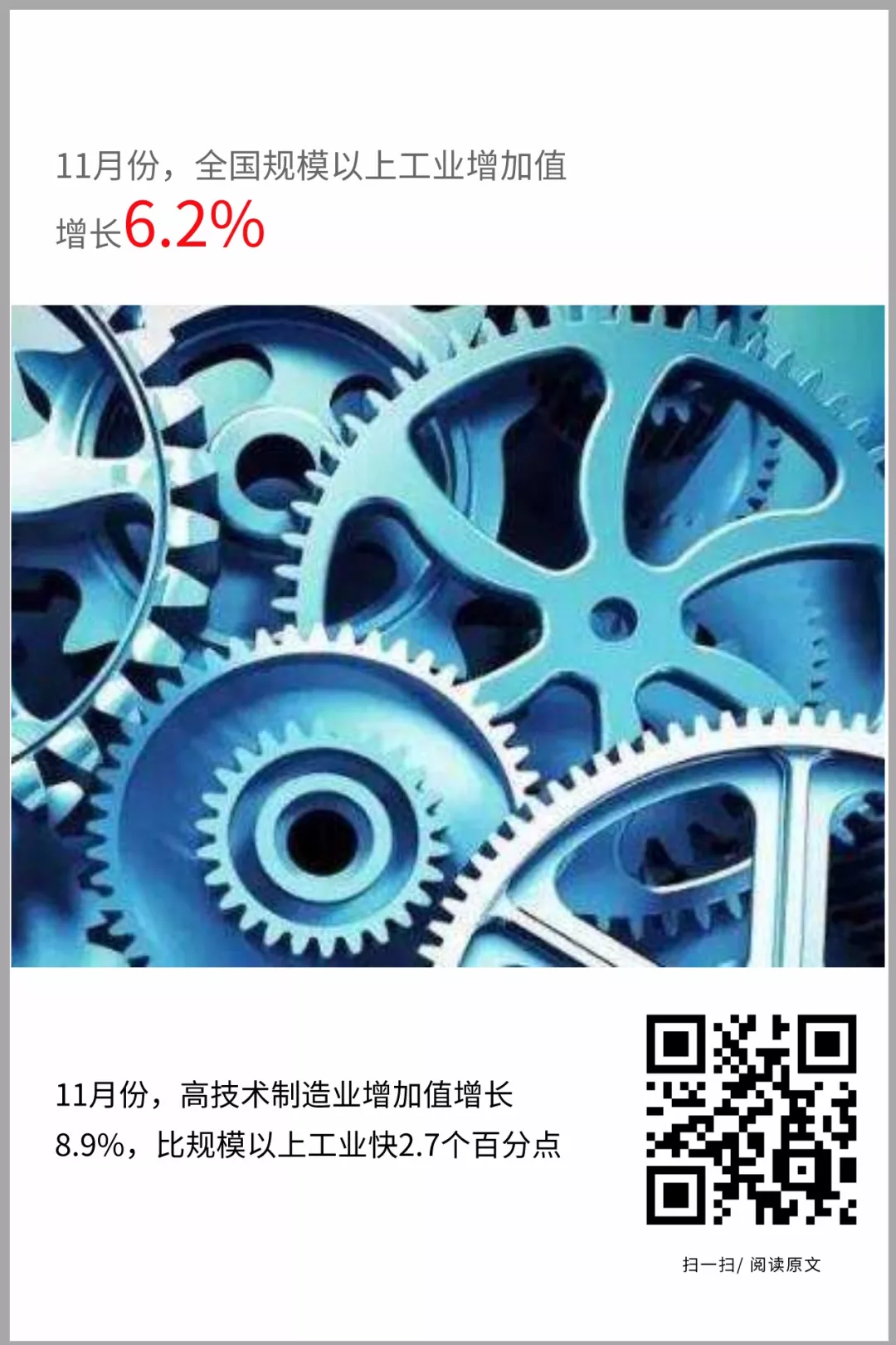 【数据发布】11月份国民经济运行稳中有进