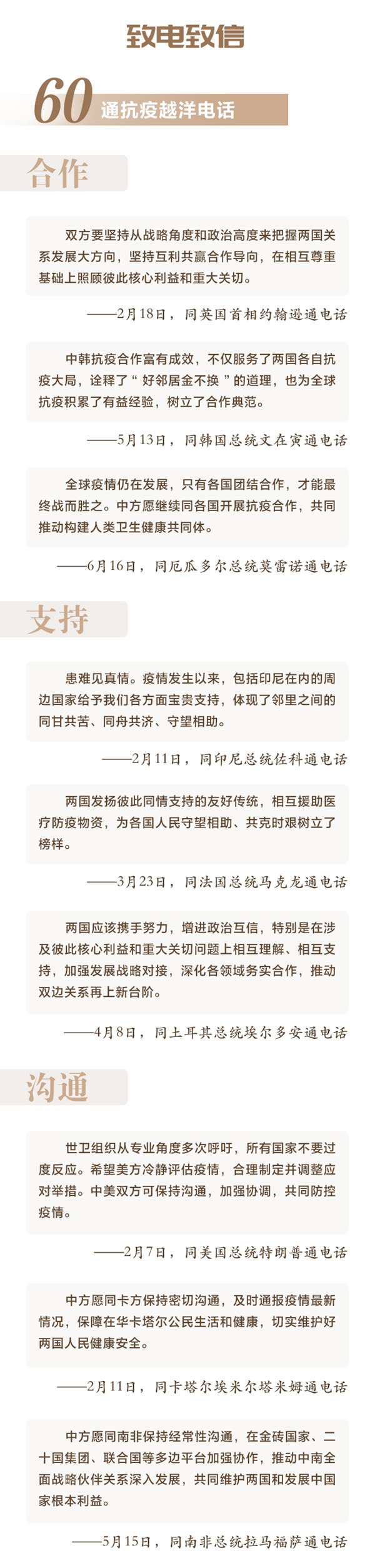 图解:2020上半年习近平的国际交往大事记