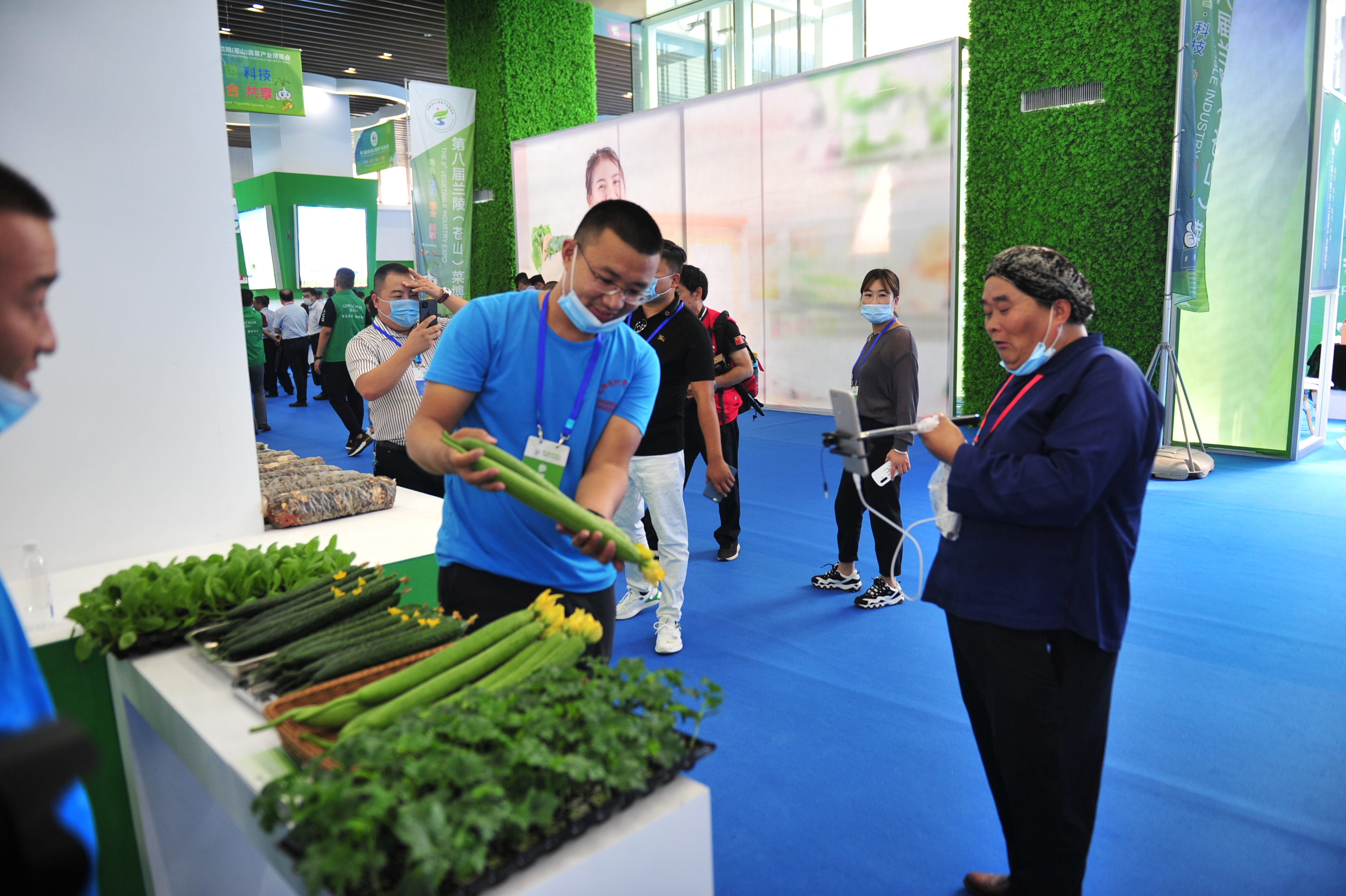 绿色+科技 打造现代农业智慧产业园 第八届兰陵(苍山)蔬菜产业博览会盛大开幕