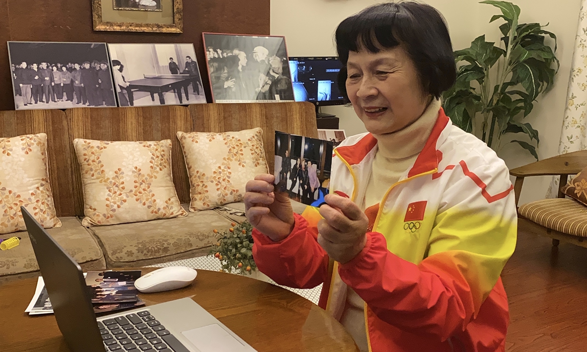 Zheng Minzhi talks with the Sweeris couple in a video call on April 9, 2021. (photo: Chen Xia/GT)