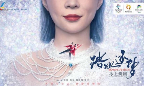 Dream to Glide, China''s first original ice drama that features veteran figure skaters such as Zhang Dan and Zhang Hao Photo: Sina Weibo 
