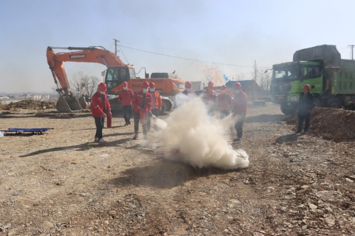 山东省地矿一院勘察施工处开展消防和应急救援演练