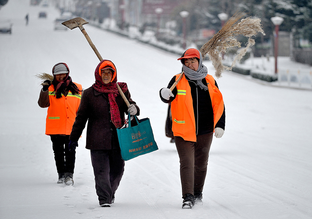 除雪路上-"孔子故乡 中国山东"网络摄影大赛官方网站
