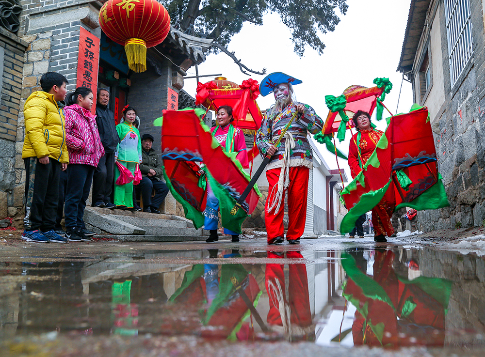 元宵节划旱船图片图片