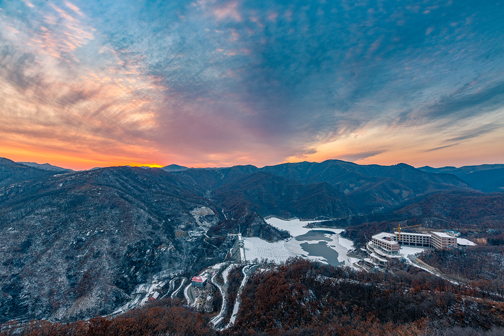 博山淋漓湖风景区图片