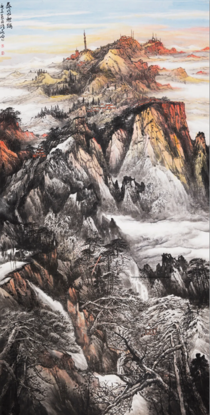 品评萧维永山水画作品