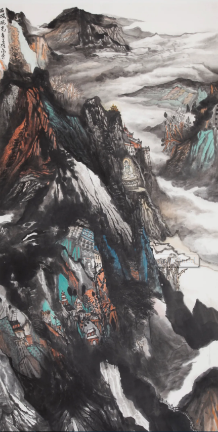 品评萧维永山水画作品