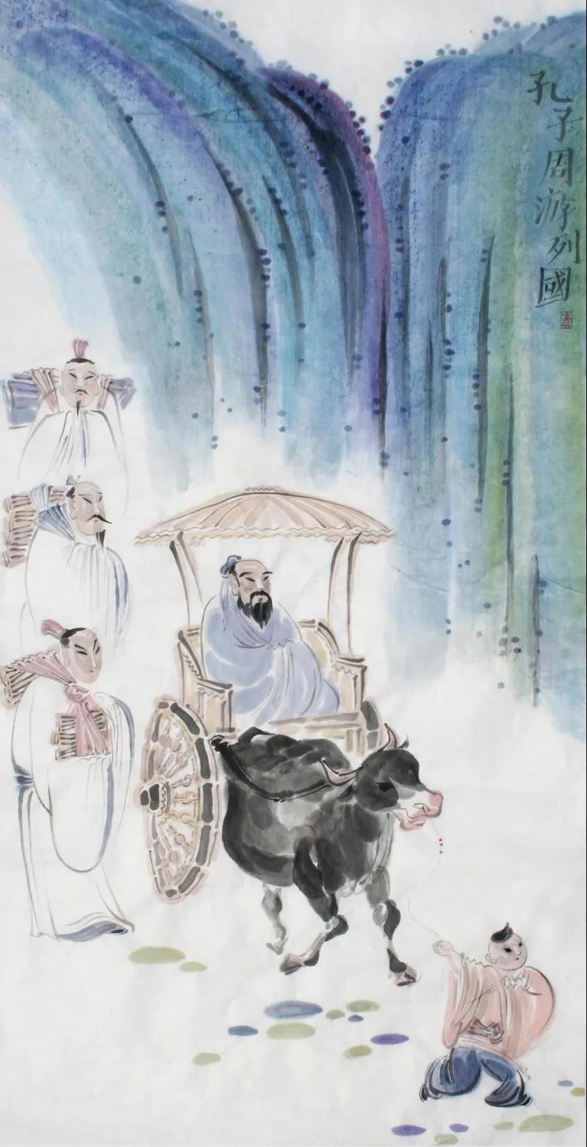 济南市博物馆将推出"儒风——张立大彩写意孔子文化系列绘画作品展"