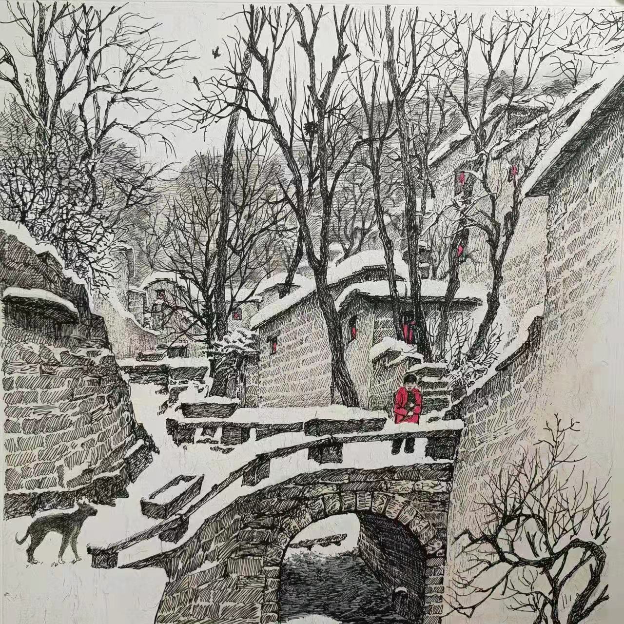 恰是留白成妙处韩秀强和他的钢笔画