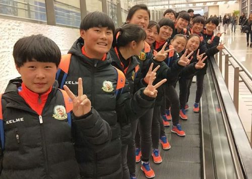 郯城一中女足代表中国出征以色列 首战  :0大胜